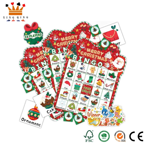 Bagaimana untuk bermain Kad Permainan Bingo Krismas untuk Kanak-kanak?